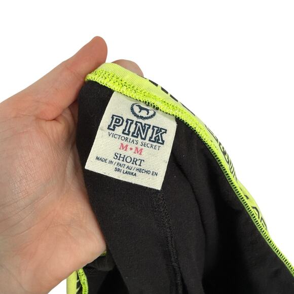 Victoria Secret Foldover Yoga Pants Bootcut Flare Spellout Y2K Women Med Short - Picture 4 of 5